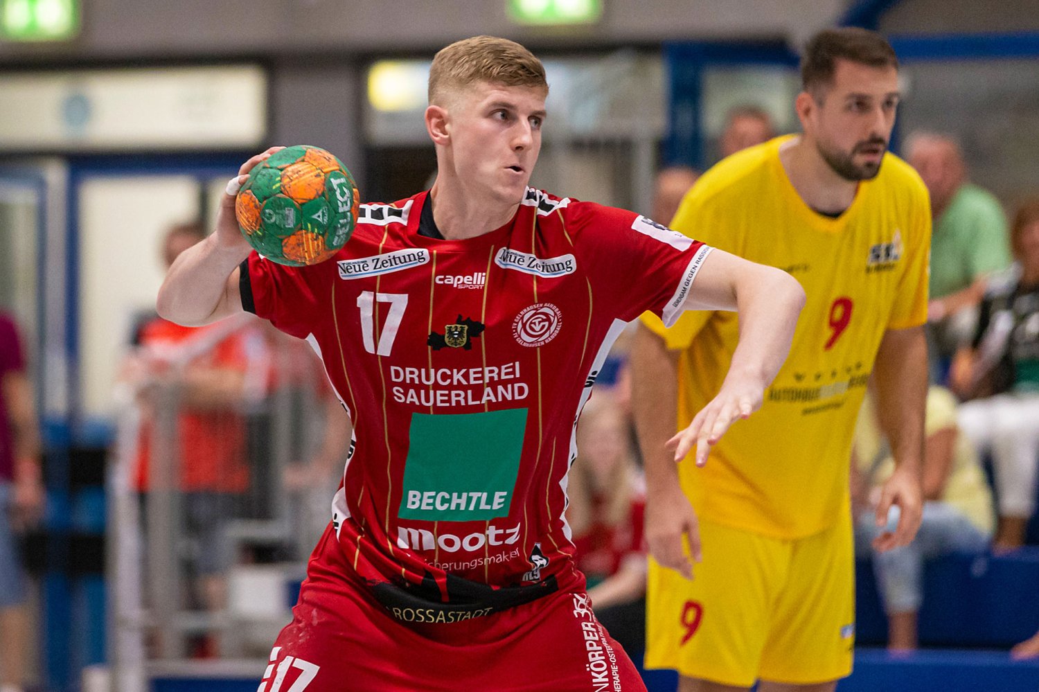 Traumstart: Neben Tabellenführer HSG Krefeld ist der TV das einzige Team in der 3. Handball-Liga Süd-West, dass eine weiße Weste vorweisen kann.