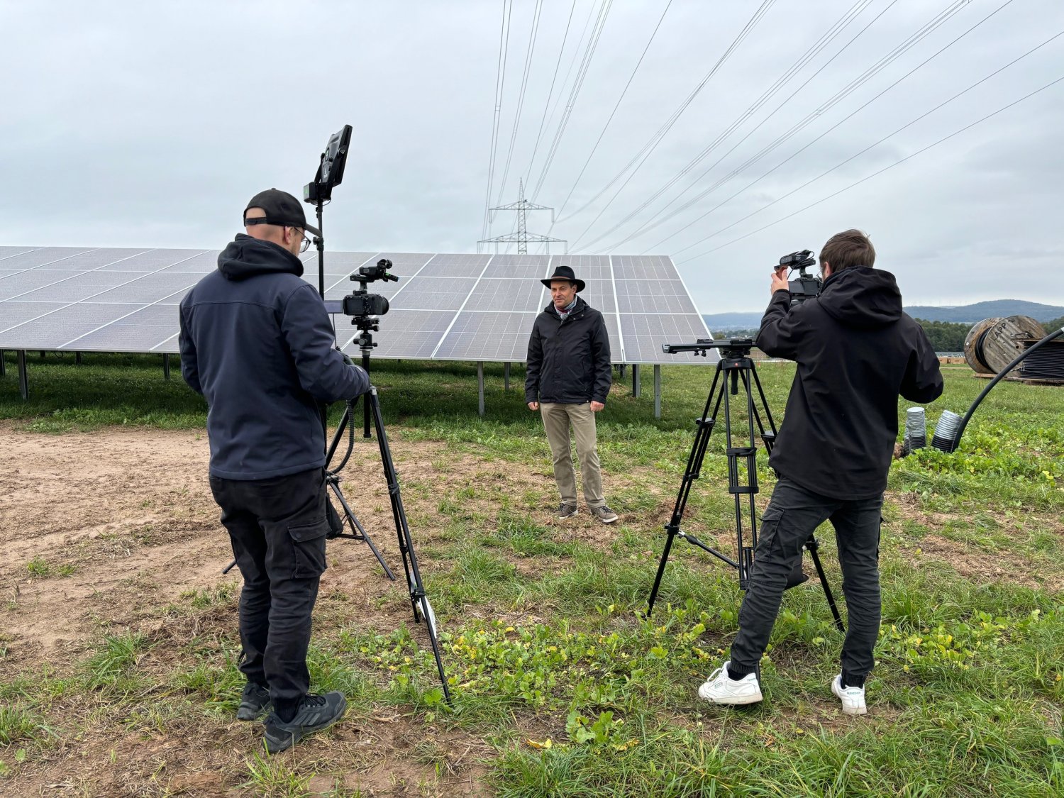 Kamerateam zu Gast am Solarpark