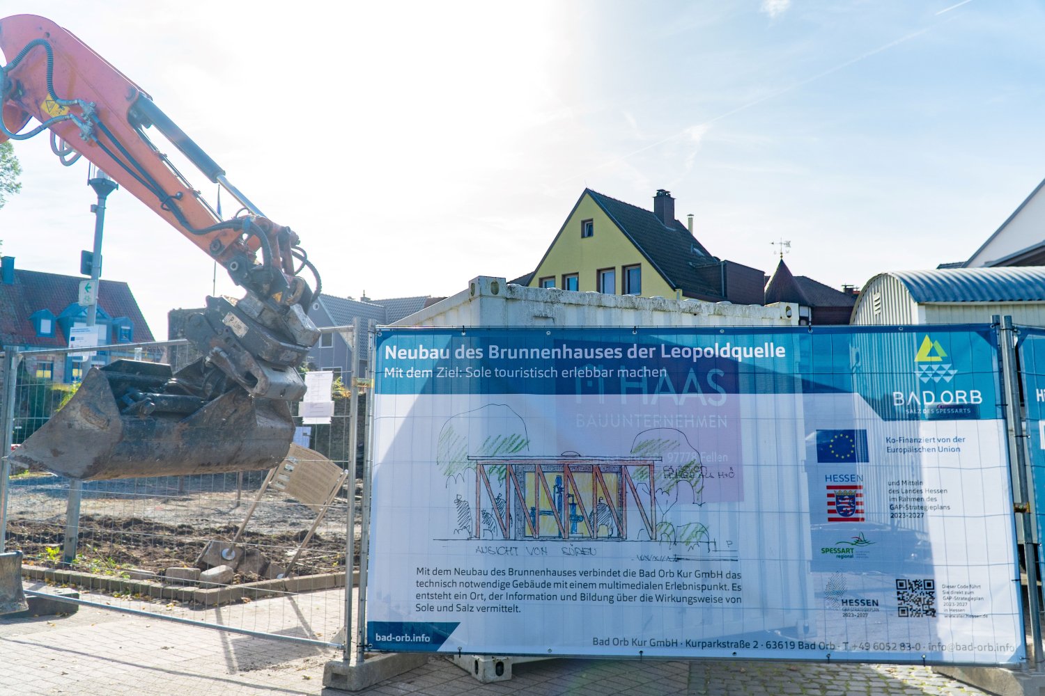 Der Startschuss für den Bau des neuen multimedialen Brunnenhauses in Bad Orb ist gefallen.