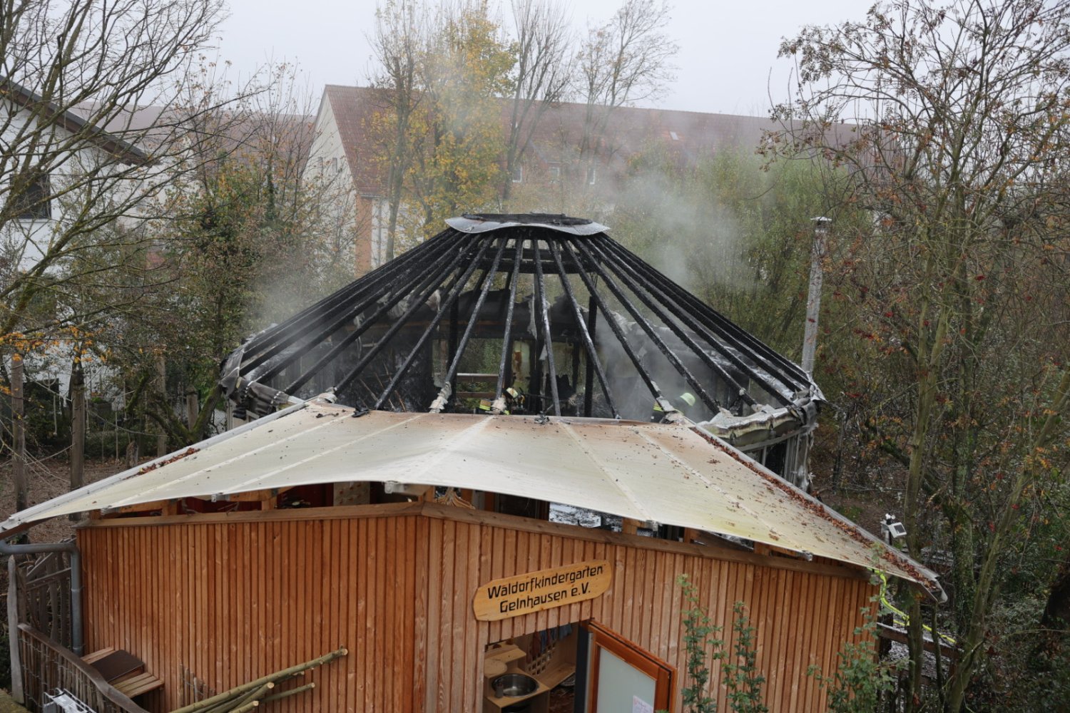 Brand in Waldorfkindergarten in Gelnhausen