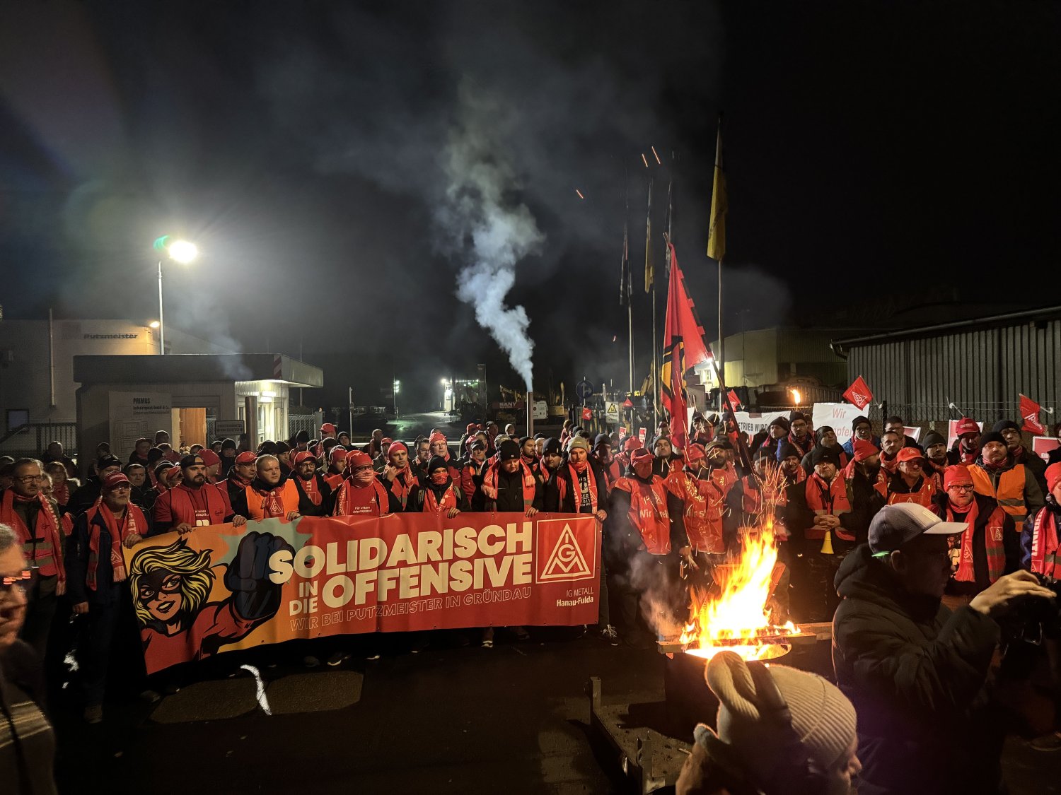 Die Putzmeister-Belegschaft befindet sich seit dieser Woche im Streik.