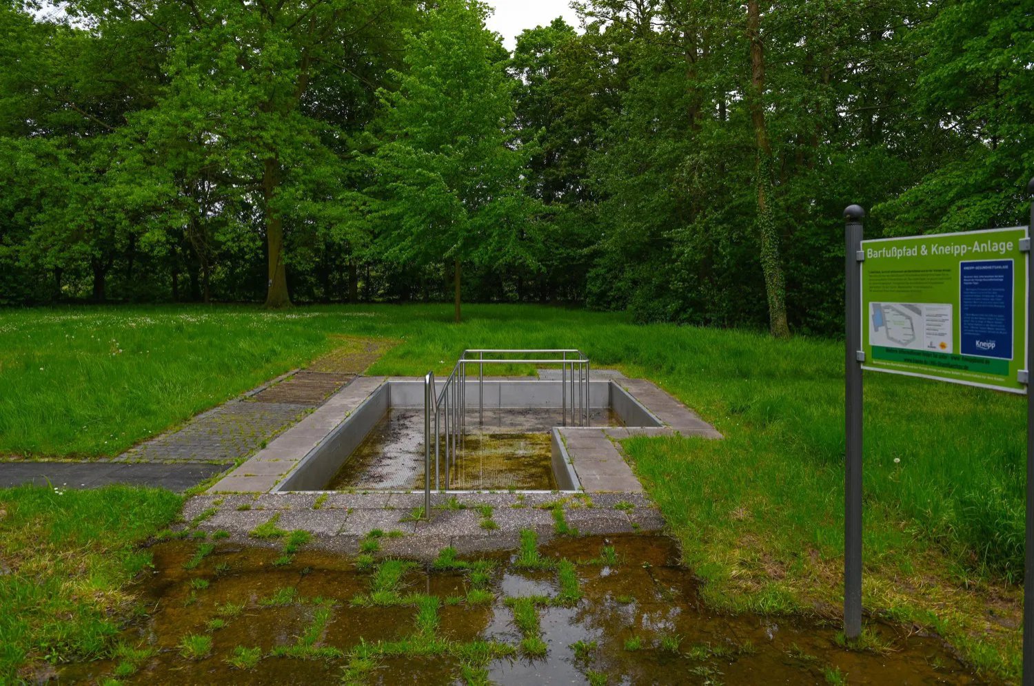 Hinsichtlich der Kneipp-Anlage hat HIS verschiedene Möglichkeiten geprüft. 