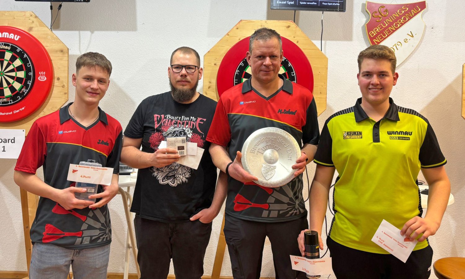 Zum 6. Mal wurde im Dorfgemeinschaftshaus Breunings von der Sportgemeinschaft Breunings-Neuengronau ein Steel-Dart-Turnier ausgetragen. 
