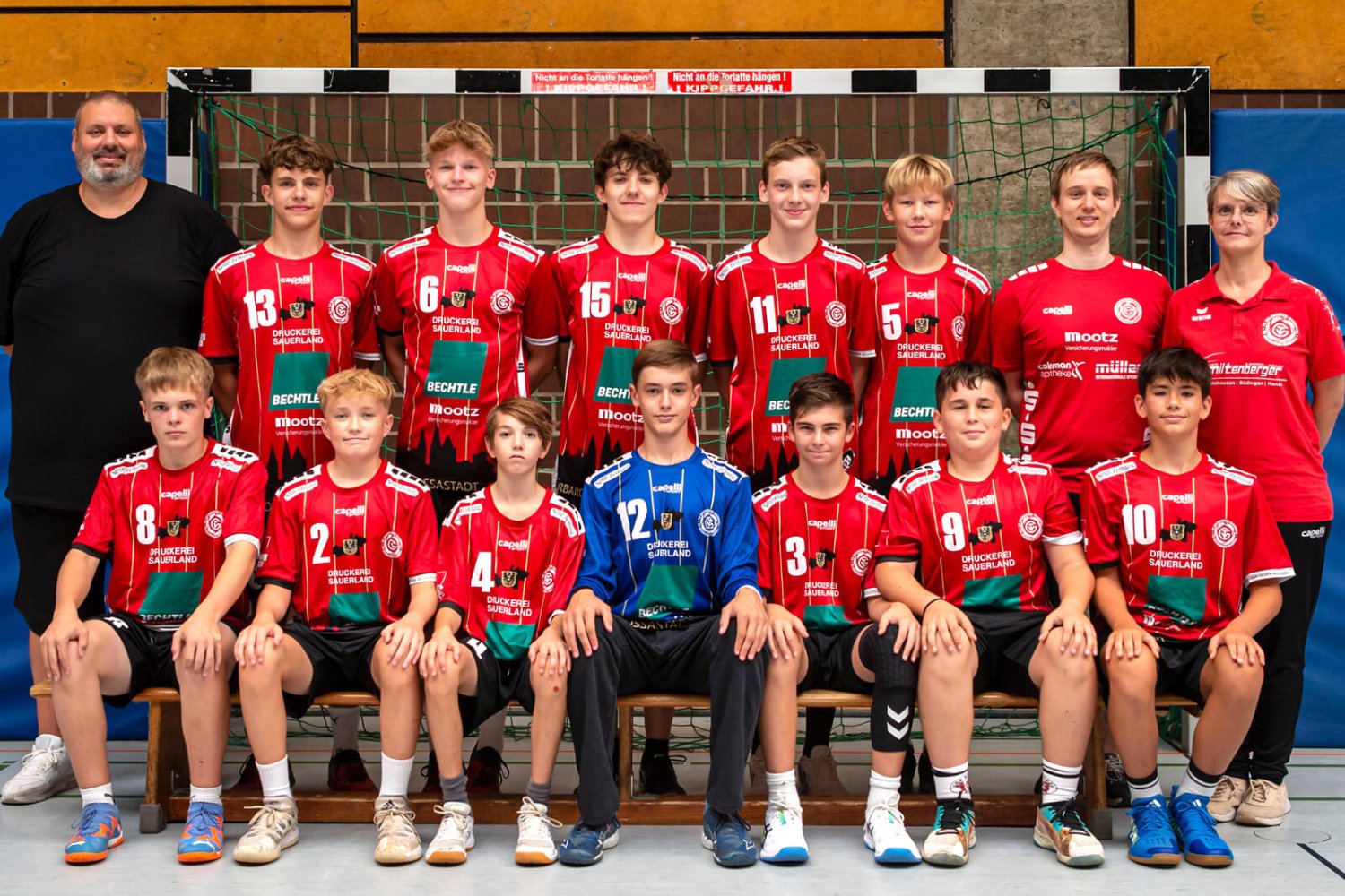 Für den TV Gelnhausen spielten: Magnus Hauptmann (TW); Oscar Pavlovic (TW); Alexej Gazenbiller, Ben Rasper (2), Anton Werle, Philipp Waskow (5), Jonas Elias Osterhoff, Linus Leuchter (2), Bernat Ferencsik (10), José Utrillas Wieland (9).