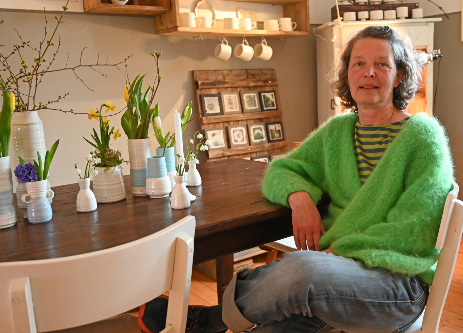 Für Hessen ist Sabine Barth aus Schlüchtern-Ahlersbach zuständig. Sie hat natürlich auch ihre Kunstwerkstatt geöffnet.