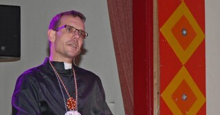 In der Bütt als Pfarrer 2016
