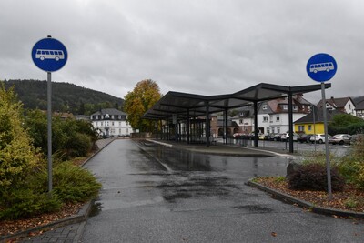 Der Busbahnhof in Bad Orb