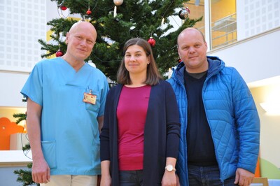 Prof. Repp und Familie Weider.