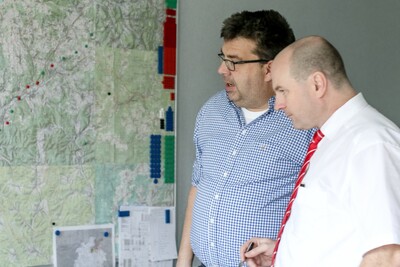 Dr. Quidde im Gespräch mit KN-Redakteur Hans-Hubertus Braune
