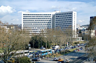 Das Hessische Innenministerium in Wiesbaden