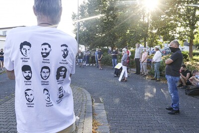 Sie erinnerten an die Opfer von rechter Gewalt etwa in Wächtersbach oder Hanau