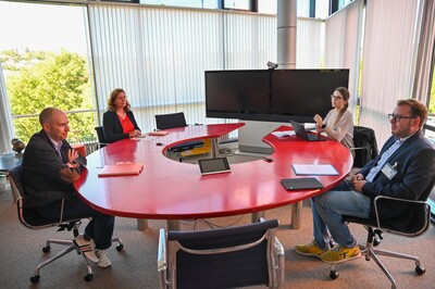 Interview in der Tegut-Zentrale in Fulda