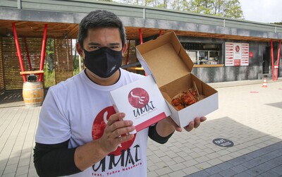 und die die erste Portion Umai Chicken