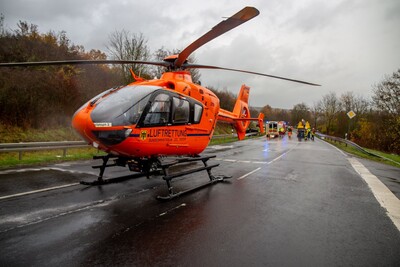 Der Rettungshubschrauber Christoph 2 bei einem Einsatz bei Schlüchtern im Main-Kinzig-Kreis - <i>Archivbild: Henrik Schmitt</i>