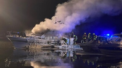 Der Rauch war auch von weitem zu sehen