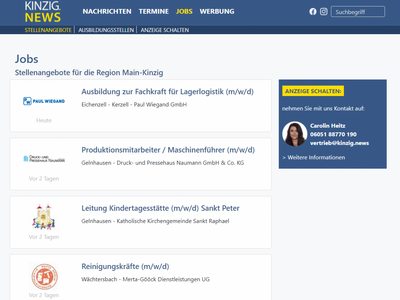 Jobportal von KINZIG.NEWS