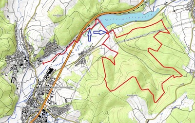 Die Laufstrecke führt von Bad Soden aus Richtung Kinzigtalsperre, von dort in südliche Richtung und in einer Schleife wieder zum Startpunkt zurück. - <i>Foto: Main-Kinzig-Kreis</i>