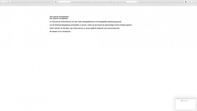 Schon am frühen Morgen waren die Server überlastet. - <i>Screenshot </i>