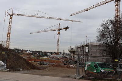 In Niederdorfelden wird aktuell mächtig gebaut.