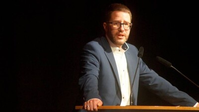 Thorsten Stolz bei seiner Rede.