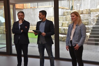 v.l.: Daniel Glöckner, Stephan Bohlender, Viviane Dietz