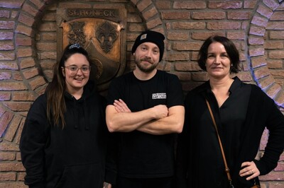 Das NidderRock-Team: Lisa-Marie Hahner, Bennø Bruschke und Nadja Semm.