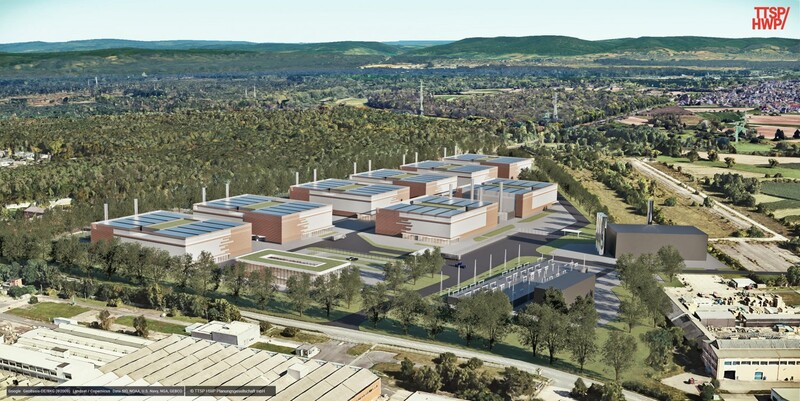 Der hochmoderne Rechenzentrums-Campus wird nach den neusten  Nachhaltigkeitsstandards gebaut.