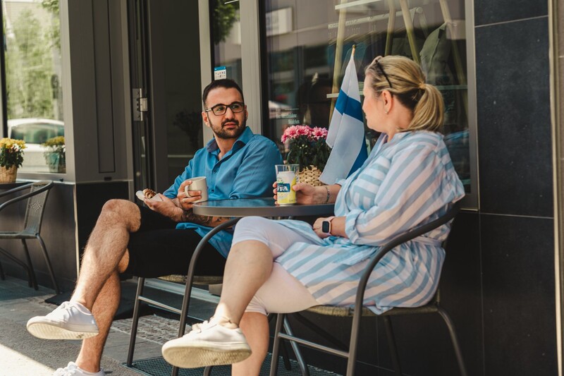 ... oder Little Finland mit Spezialitäten aus Finnland in Kombination mit einem Café.